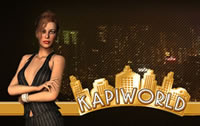 Kapiworld Sekretärin vor der Stadt Skyline