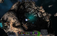 Kampfkarte im Weltraumspiel Pirate Galaxy
